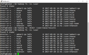 hadoop fs commands
