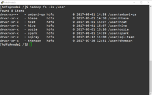 hadoop fs commands