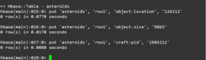 Create a Table in HBase