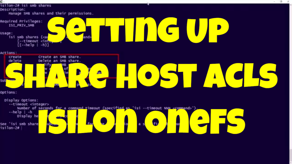 Setting Up Share Host ACLs